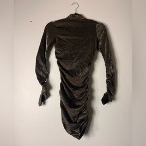 Likely Shimmering Black Long Sleeve Dress